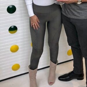 Gray Moto spanx leggings